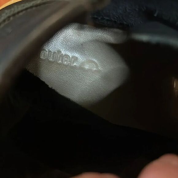 Outer black leather low Chukka boots, size 9! main image 4
